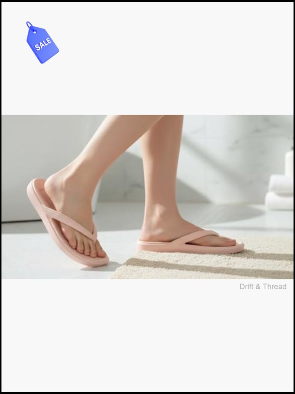 Arch Support Flip Flops - Orthotic Thong Sandals for Plantar Fasciitis Relief - Picture 2 of 7